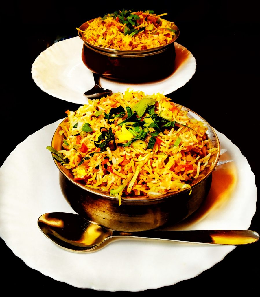 Biryani in a big pot